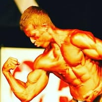 Rick Gannon competing as a Natural Bodybuilding Champion